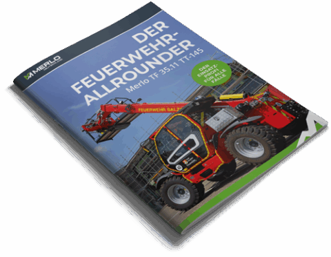 Merlo Feuerwehr Brochüre Mockup