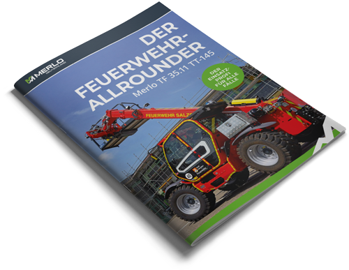 Merlo Feuerwehr Brochüre Mockup